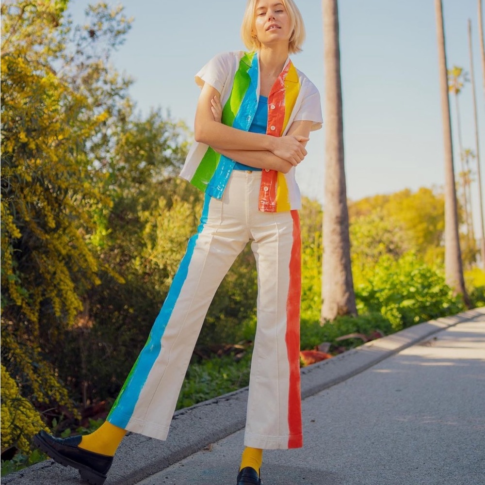 BBP Western Pants in Hand Painted XL